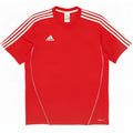 Adidas Мужская футболка Climalite Верх среднего красного цвета из полиэстера