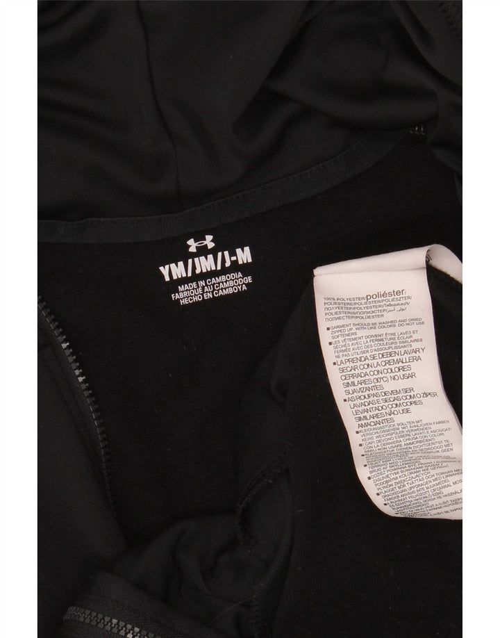 Свитер с капюшоном на молнии для мальчиков Under Armour, 9–10 лет, средний черный с цветными блоками