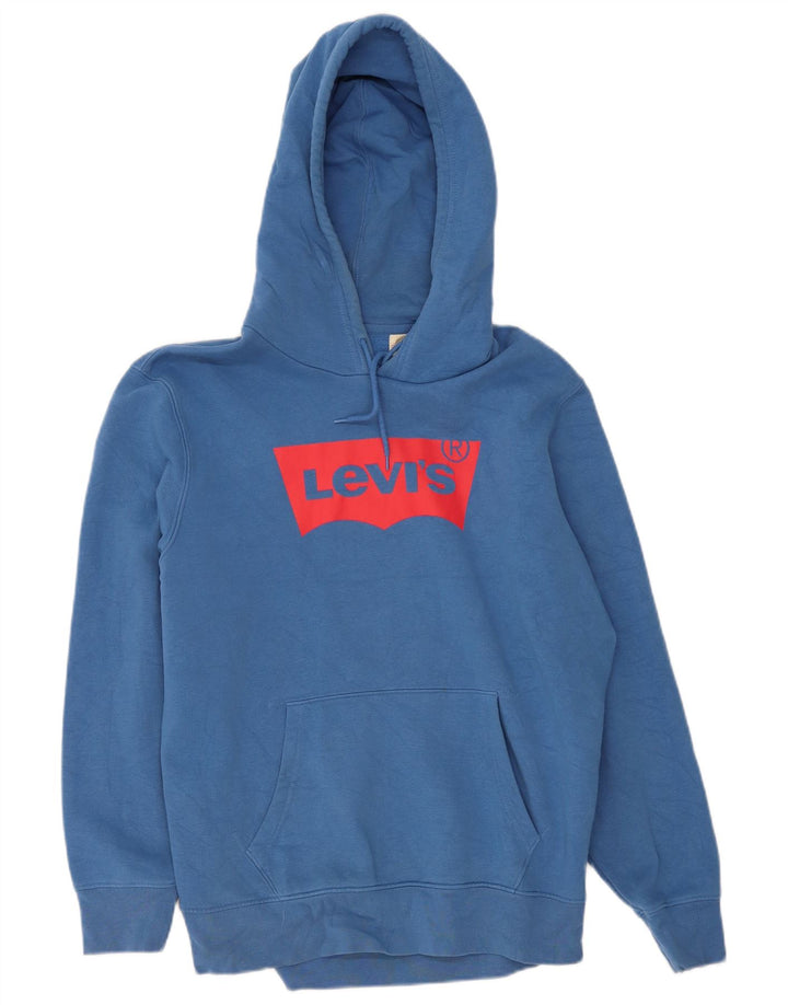 Мужской джемпер с капюшоном Levi's Standard с рисунком, средний синий