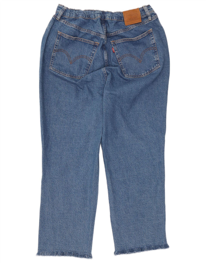 Женские укороченные джинсы Levi's W34 L26 синие