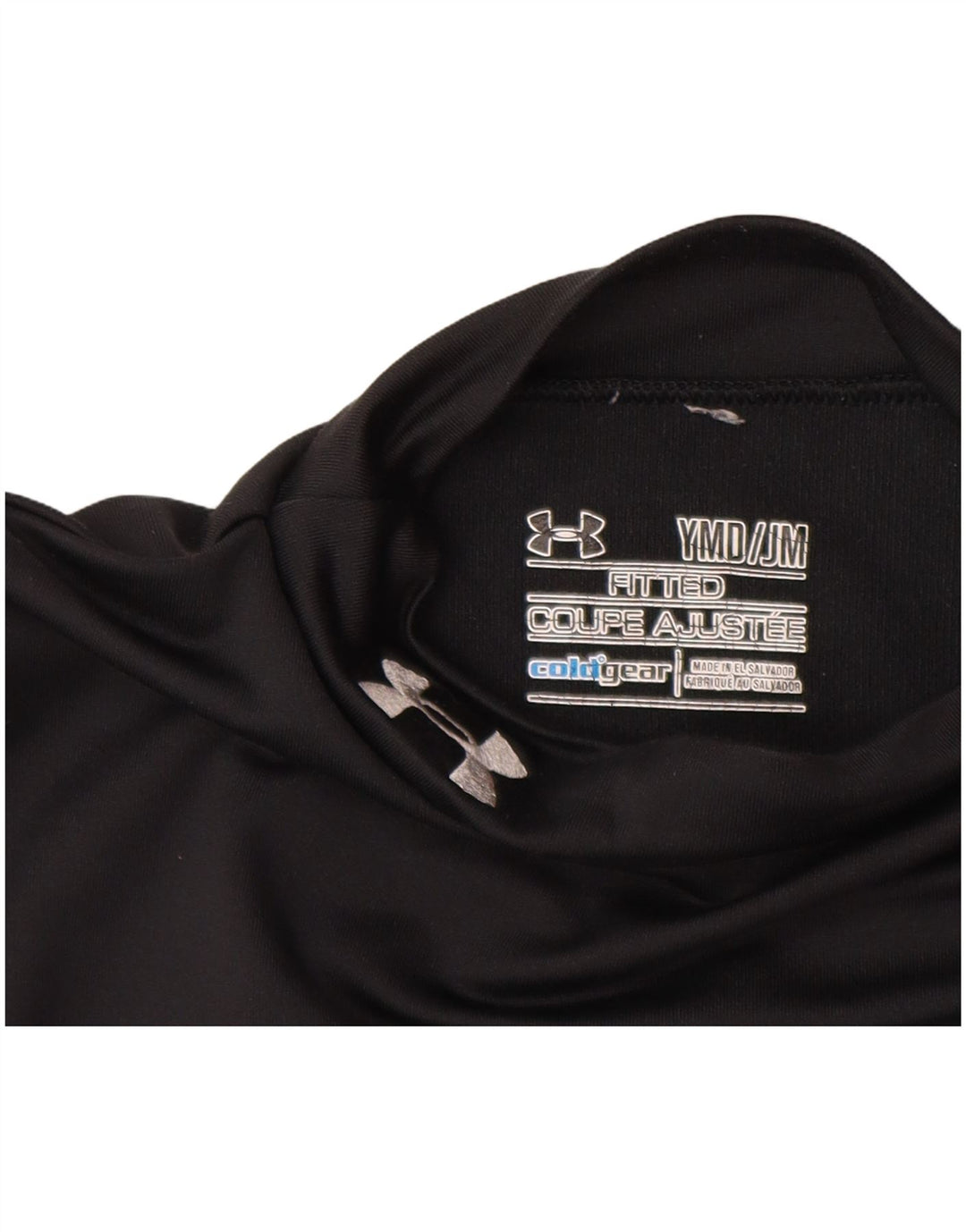 Топ Cold Gear для девочек UNDER ARMOR, длинный рукав, 9–10 лет, средний черный