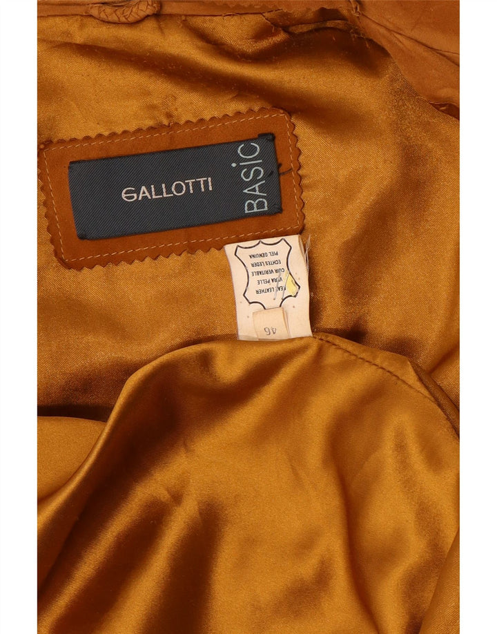Женское замшевое пальто Gallotti EU 46 XL бежевое кожаное