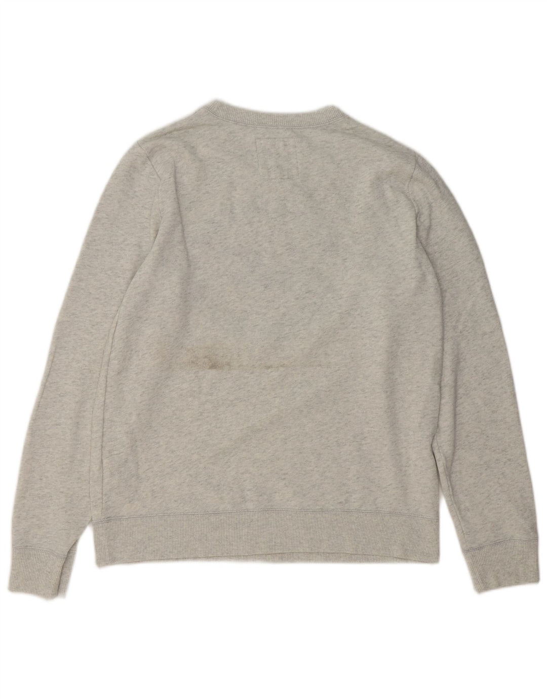 HOLLISTER Mens Graphic Sweatshirt Jumper Medium Grey Cotton