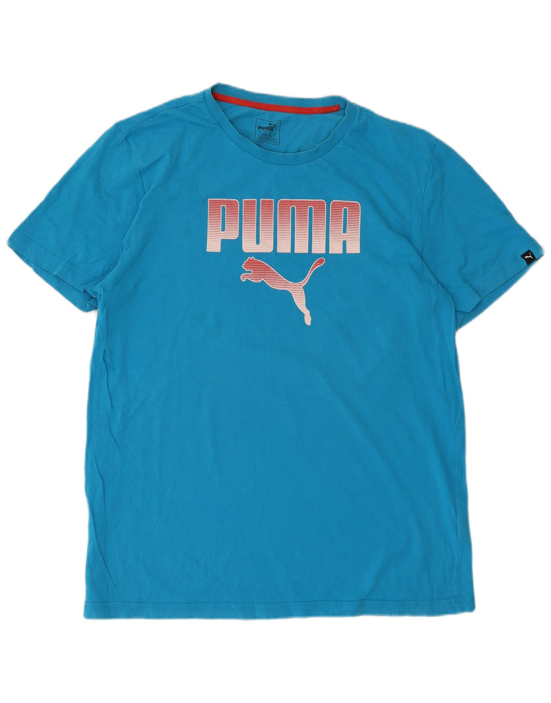 Мужская футболка с рисунком PUMA, большая синяя