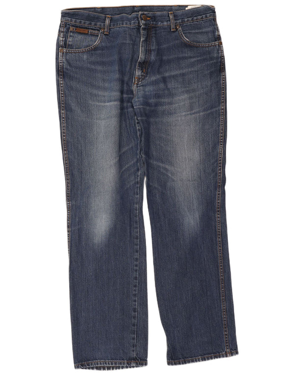 Мужские прямые джинсы Wrangler Texas W38 L32, синий хлопок
