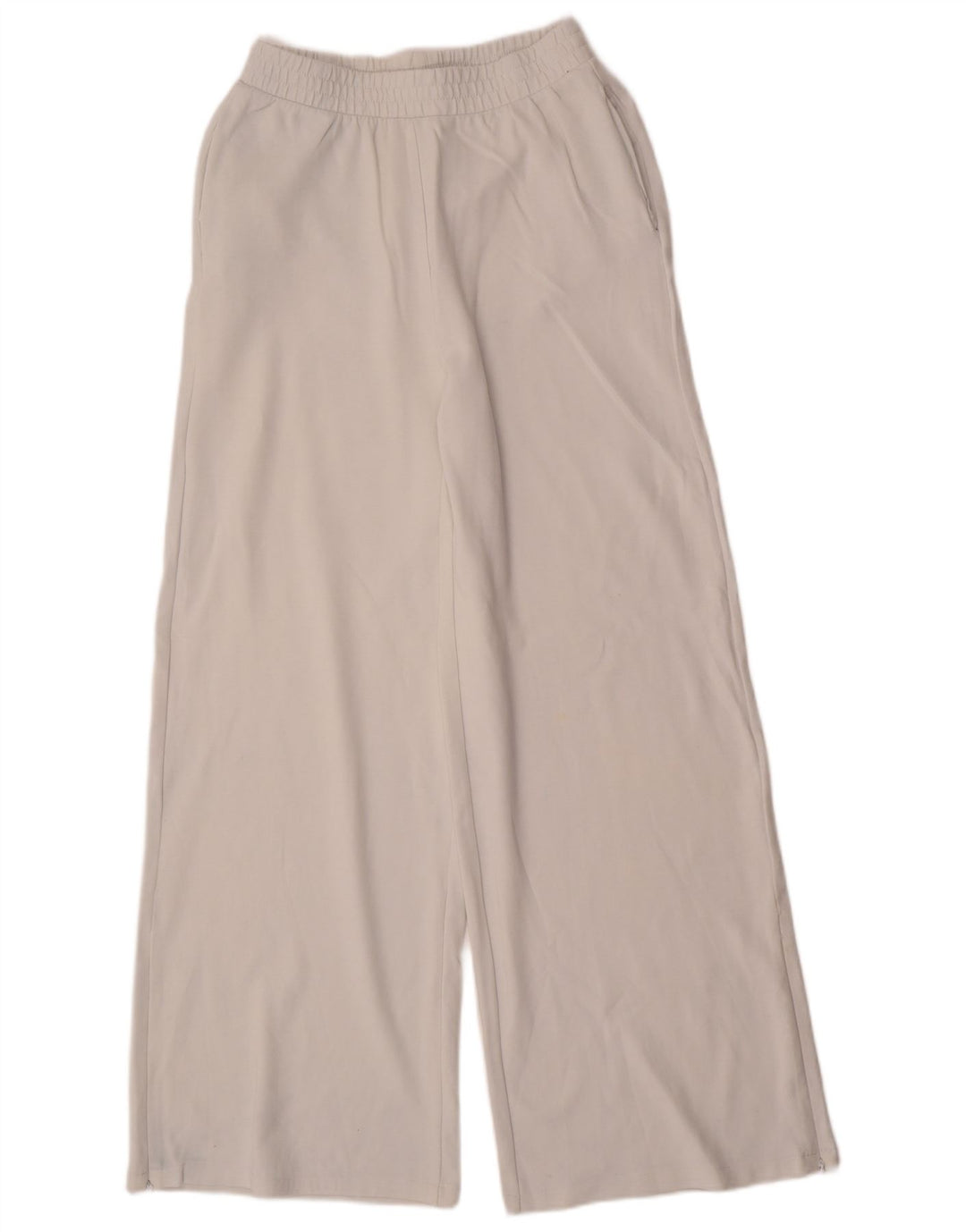 Женские спортивные брюки Zara UK 12, средний белый хлопок, белый цвет