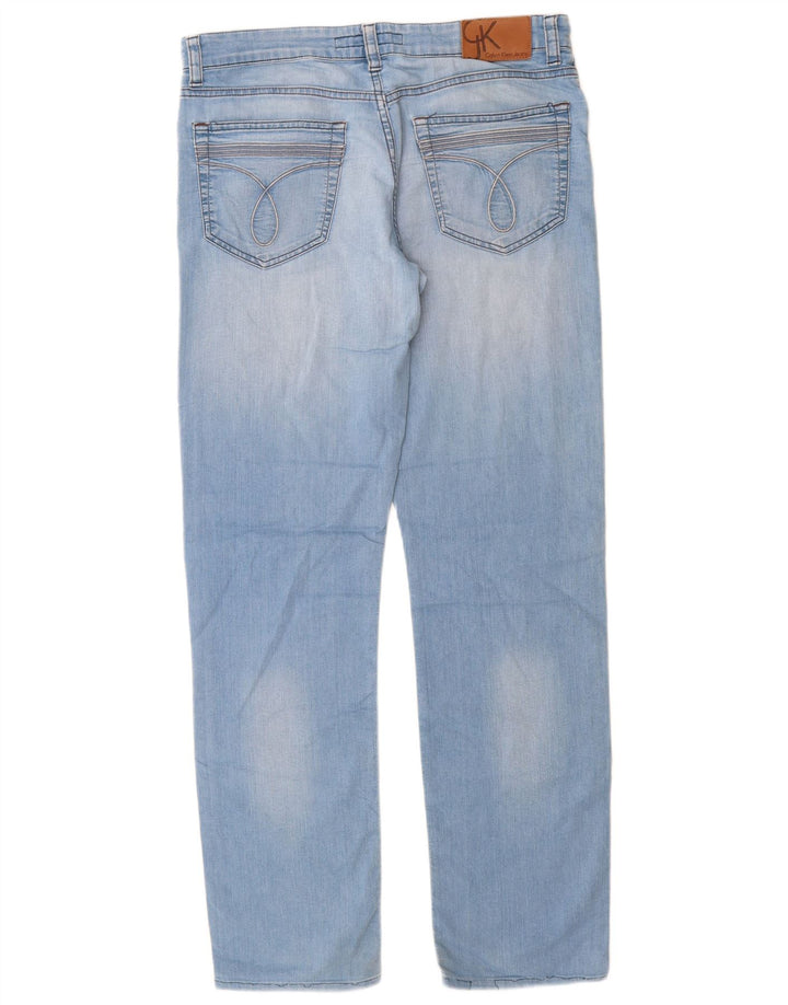Женские узкие джинсы Calvin Klein W34 L32, синий хлопок