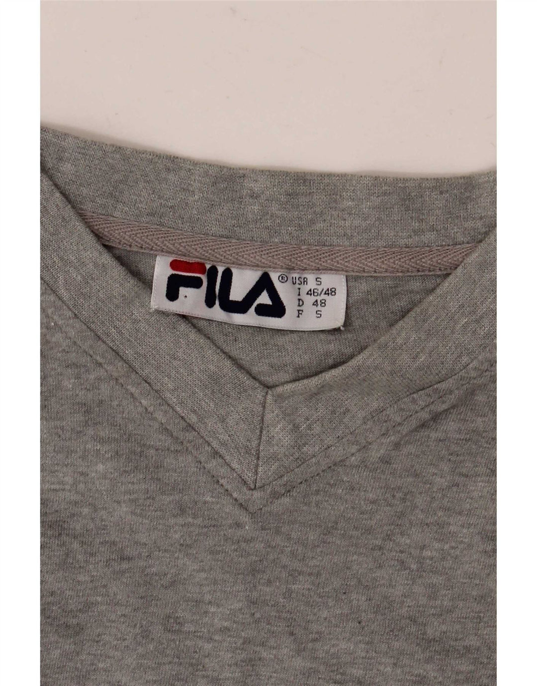 Футболка Мужская Fila Top IT 46/48 Маленькая Серая В Крапинку