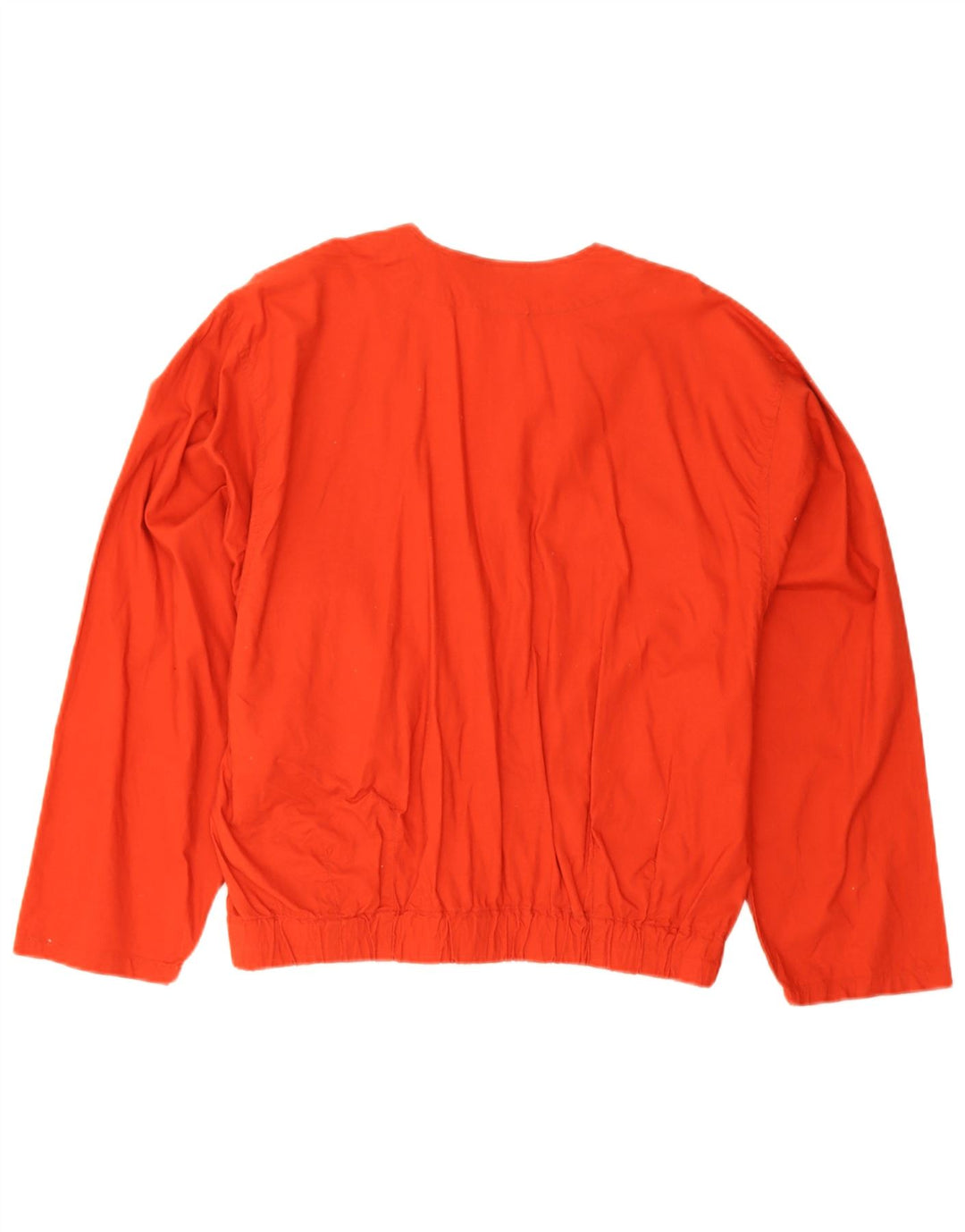 Винтажная женская куртка-бомбер оверсайз EU 40, средний красный хлопок, хлопок