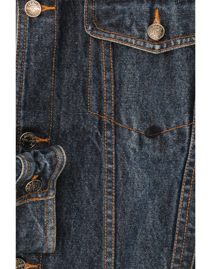 Мужская джинсовая куртка WPM UK 42 XL, синяя, хлопок
