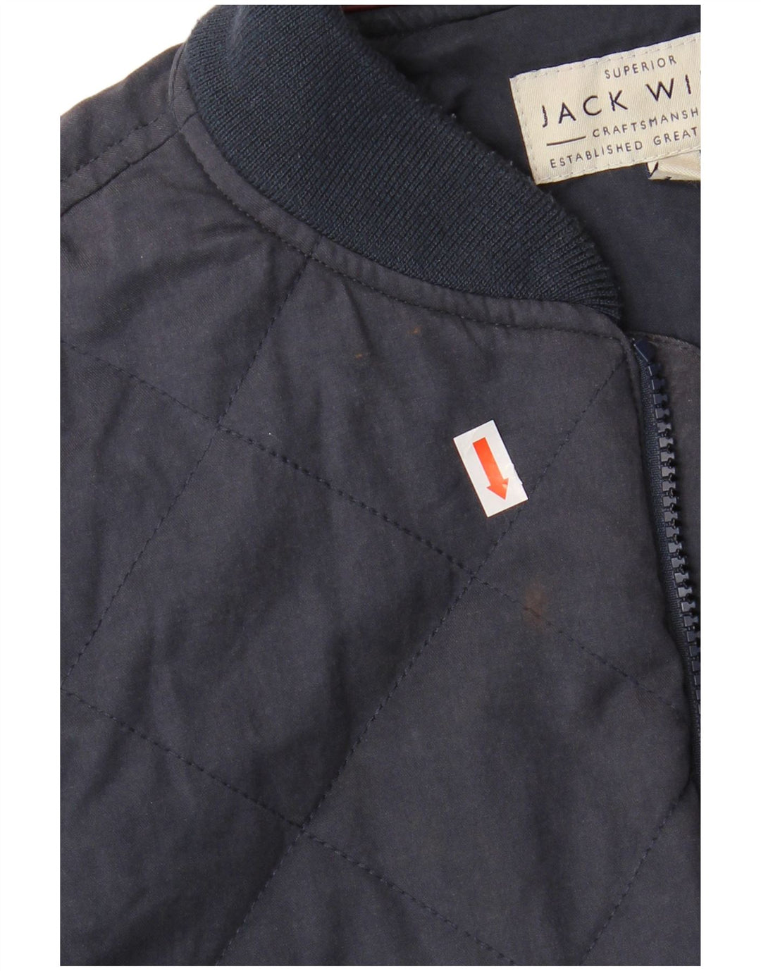 Мужской бомбер JACK WILLS UK 36, маленький, темно-синий, хлопок
