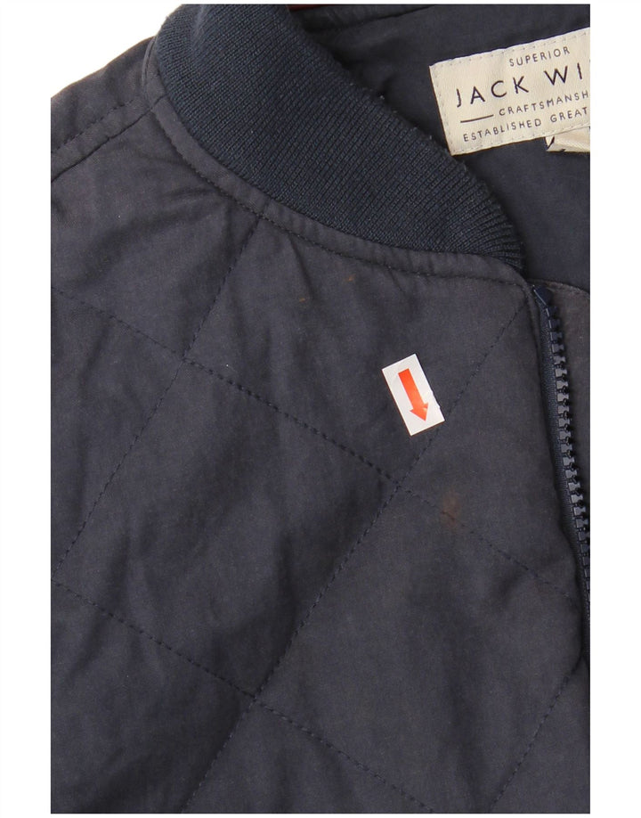 Мужской бомбер JACK WILLS UK 36, маленький, темно-синий, хлопок
