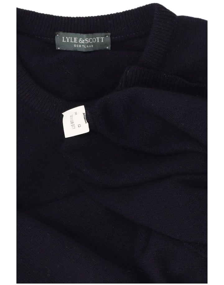 Мужской джемпер с круглым вырезом Lyle & Scott, средний темно-синий