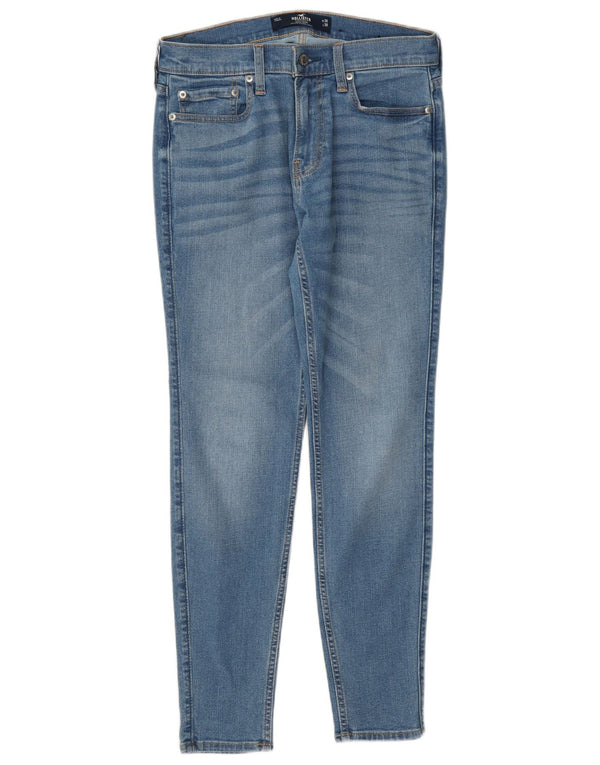Женские джинсы суперскинни Hollister W30 L30, синий хлопок