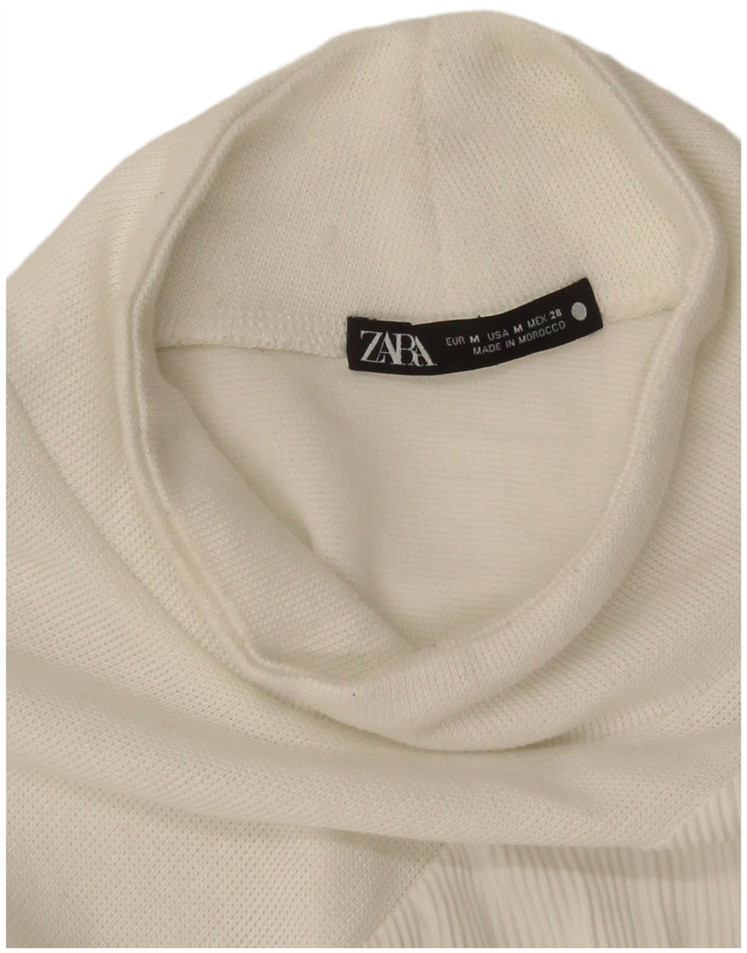 Женское платье-джемпер Zara UK 14, средний белый
