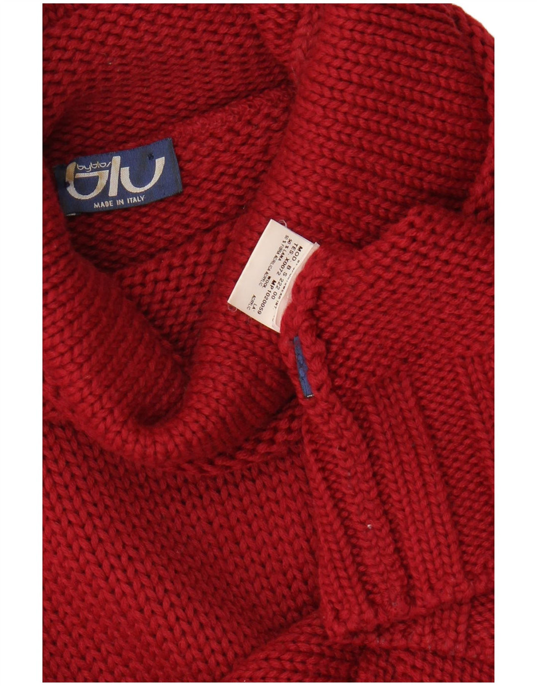 Женский джемпер BYBLOS с высоким воротником, Великобритания 12, средний бордовый, шерсть