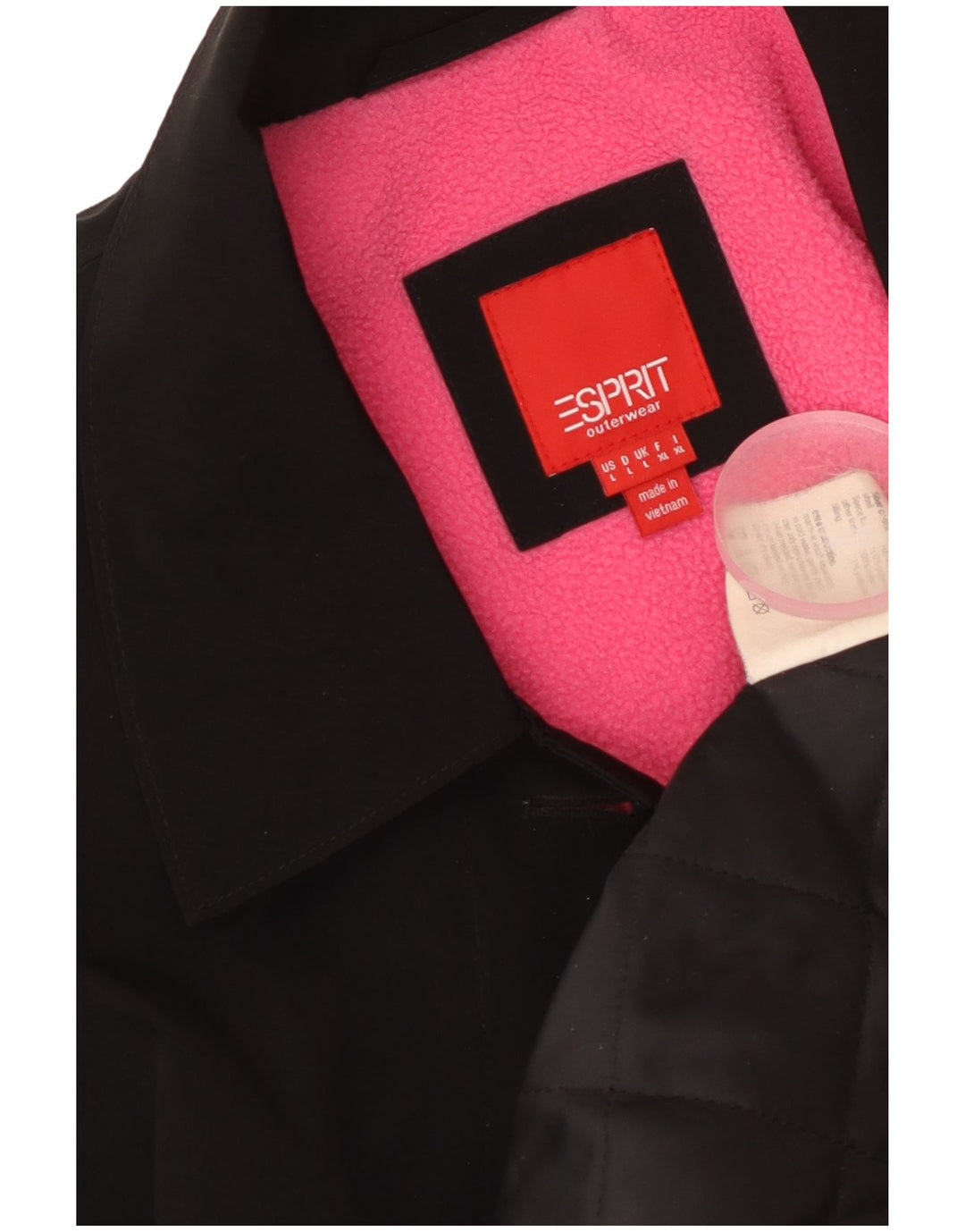 Женское пальто оверсайз ESPRIT UK 16, большой черный полиэстер