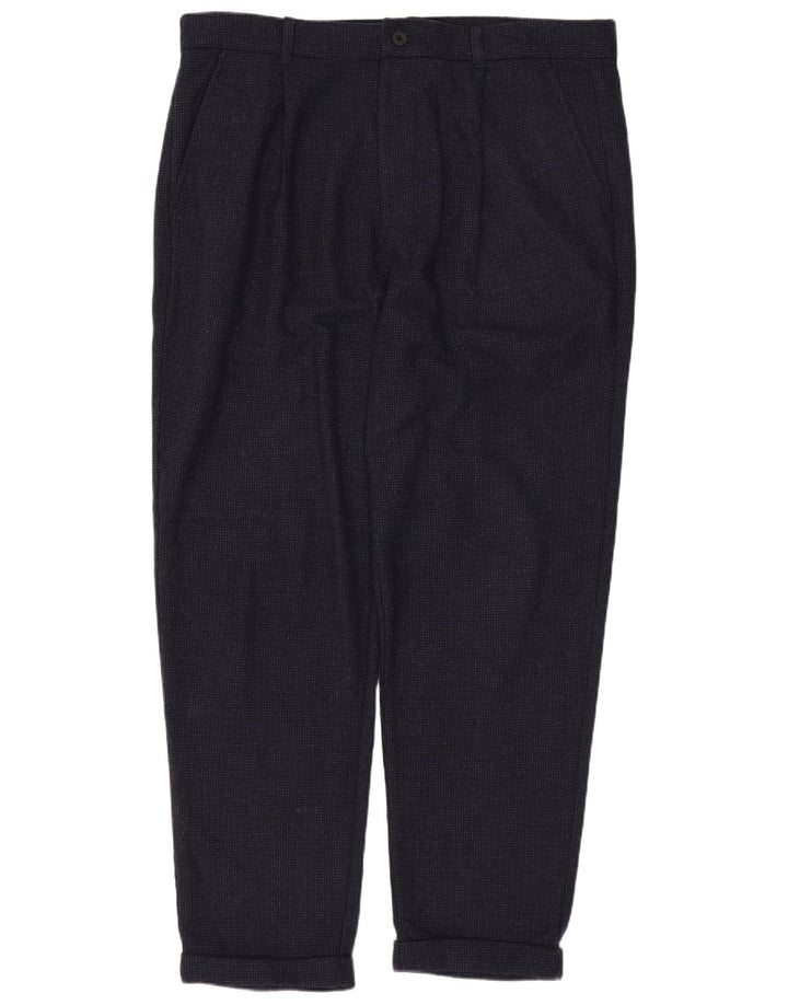 Мужские брюки чинос JACK WILLS W36 L27 темно-синие, шерсть