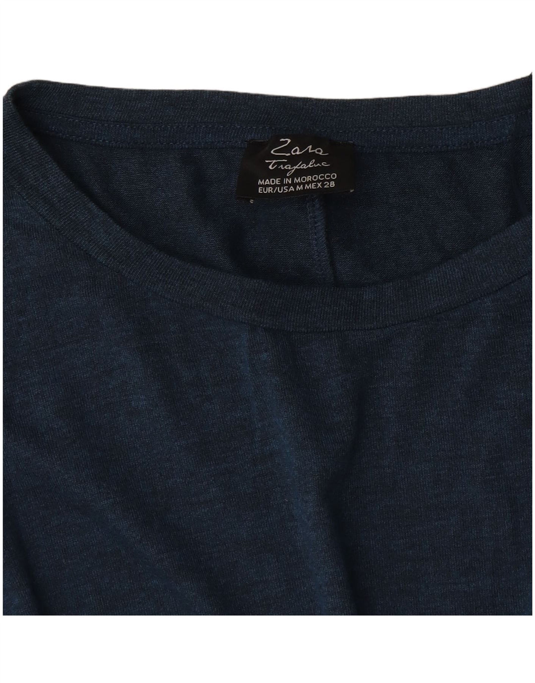 Женская блузка оверсайз Zara UK 14 Medium Navy Blue