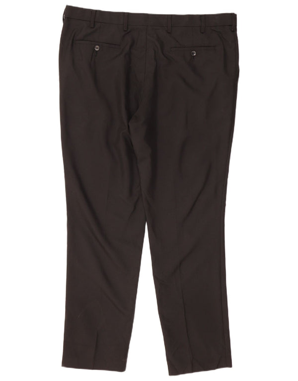 Мужские брюки-чиносы Marks & Spencer W40 L31 черные, полиэстер