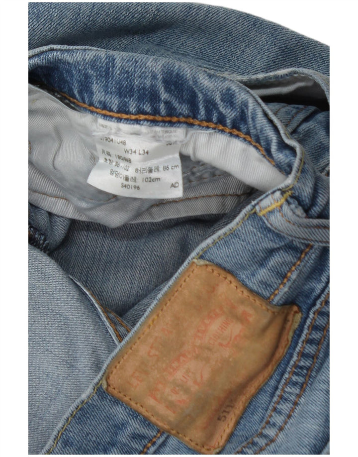 Мужские джинсы Levi's Slim 511 W34 L34 синие