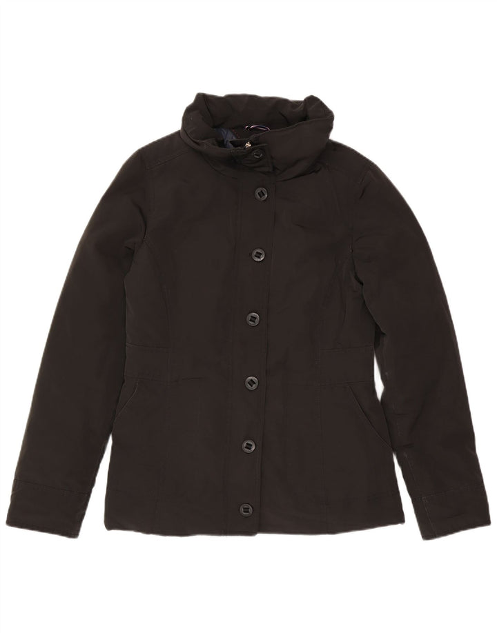 Женская стеганая куртка Tommy Hilfiger UK 14, средний черный полиэстер