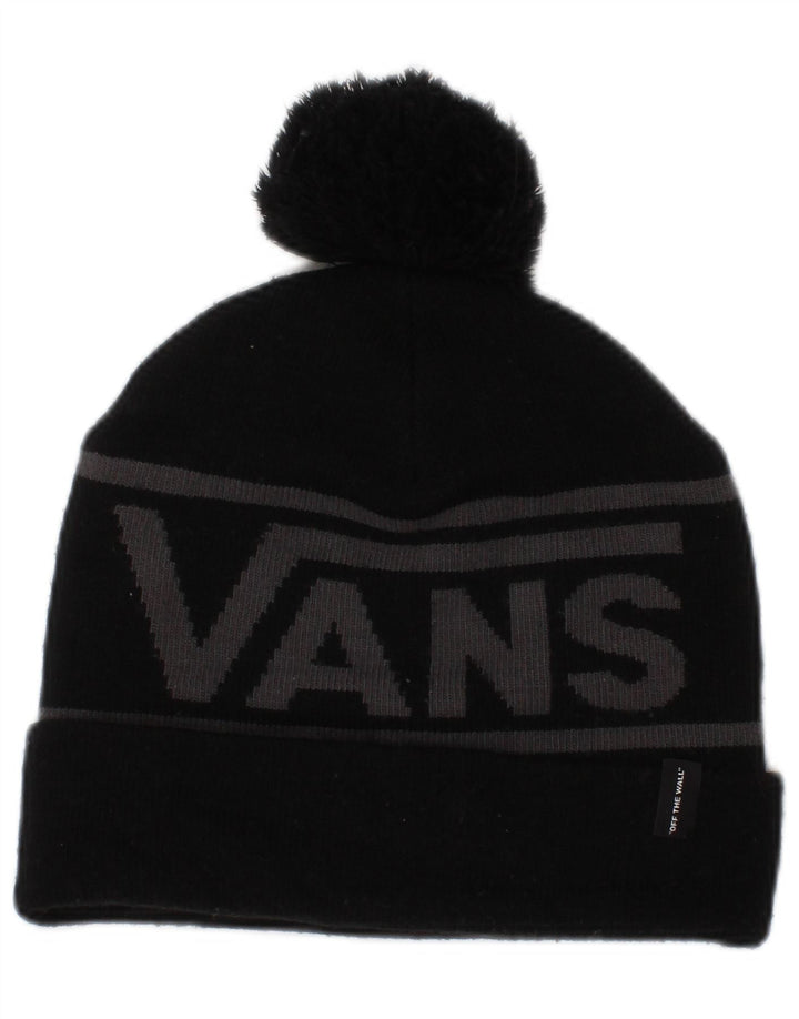 Мужская вязаная шапка-бини Vans, один размер, черная, с цветными блоками, акрил