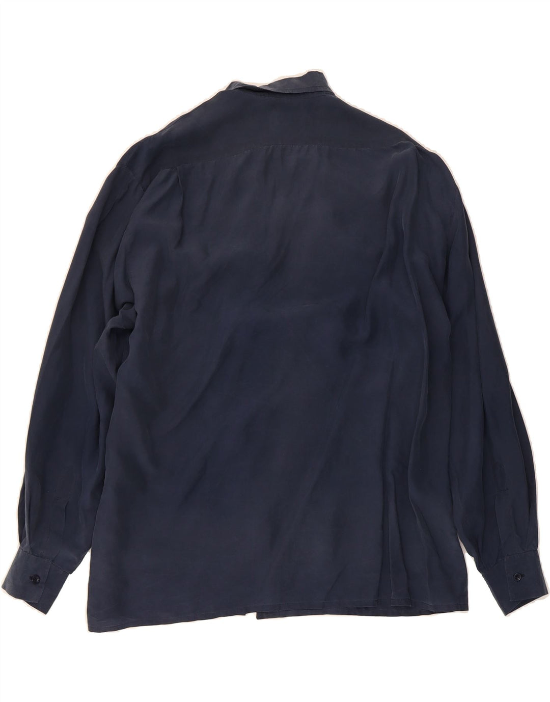 VINTAGE Mens Shirt Medium Navy Blue Vintage Vintage and Second-Hand Vintage from Messina Hembry 