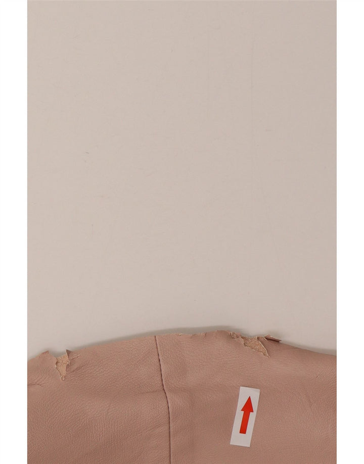 Женский пиджак из искусственной кожи Zara UK 14, средний розовый