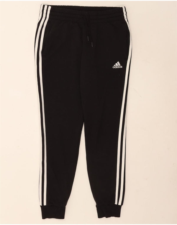 Женские спортивные брюки Adidas для бега, Великобритания, маленький черный хлопок, 8/10