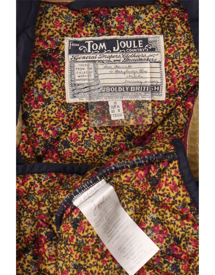 Женская стеганая куртка Tom Joule UK 12 Medium Navy Blue Полиамид