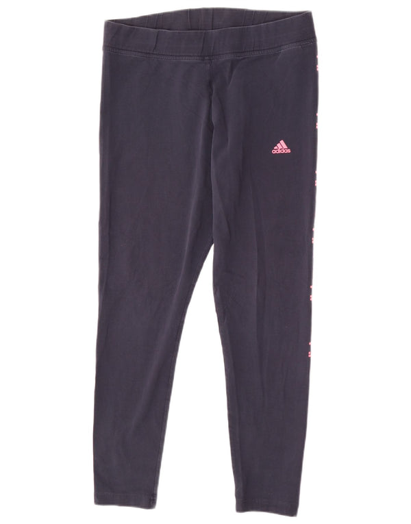 Женские леггинсы Adidas с рисунком UK 18 XL, темно-синие, хлопок