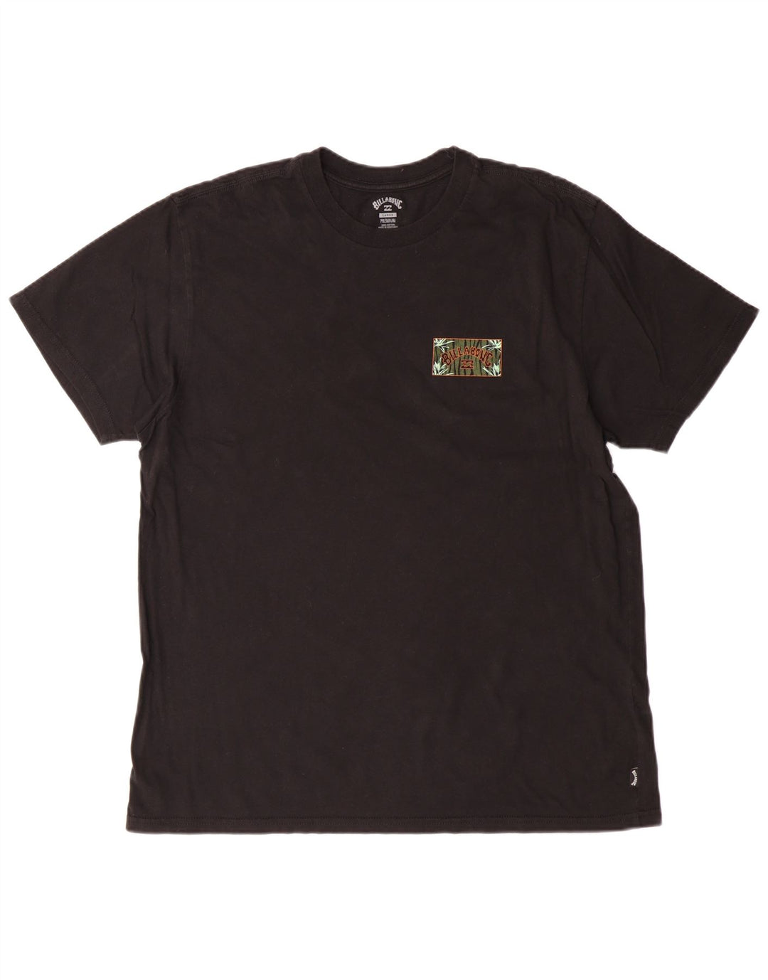 Billabong Мужская футболка с рисунком, большой черный хлопок