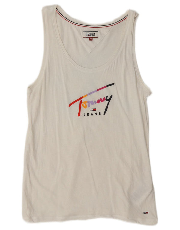 Женский жилет с рисунком Tommy Hilfiger UK 6 XS, белый хлопок