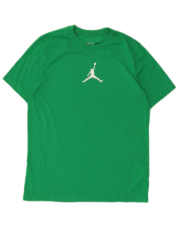 Мужская футболка Jordan Top из хлопка среднего зеленого цвета