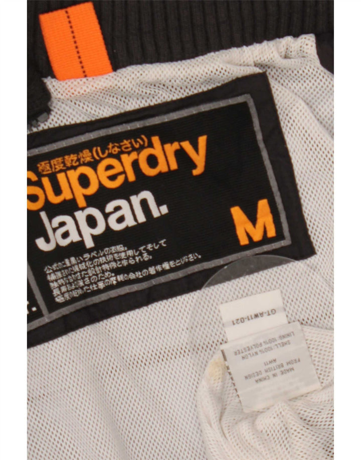 Женская дождевик с графическим рисунком Superdry UK 12, средний черный нейлон