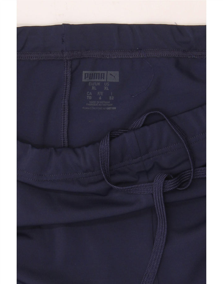 PUMA Boys Sport Shorts 13-14 Years XL Navy Blue Polyester Vintage Puma and Second-Hand Puma from Messina Hembry 