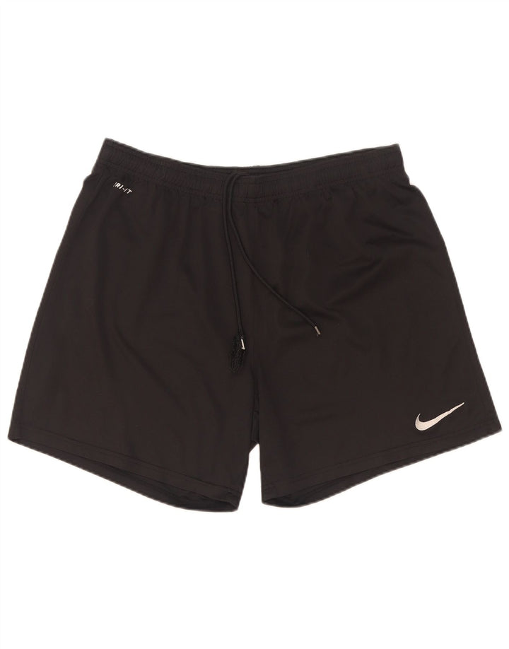 Мужские спортивные шорты Nike Dri Fit, большие черные, полиэстер