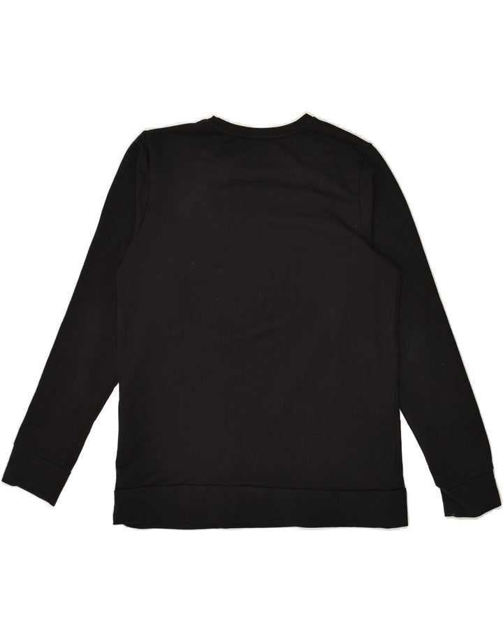 JACK & JONES Boys Graphic Sweatshirt Jumper 13-14 Years Black Cotton | Vintage Jack & Jones | Thrift | Second-Hand Jack & Jones | Used Clothing | Messina Hembry 