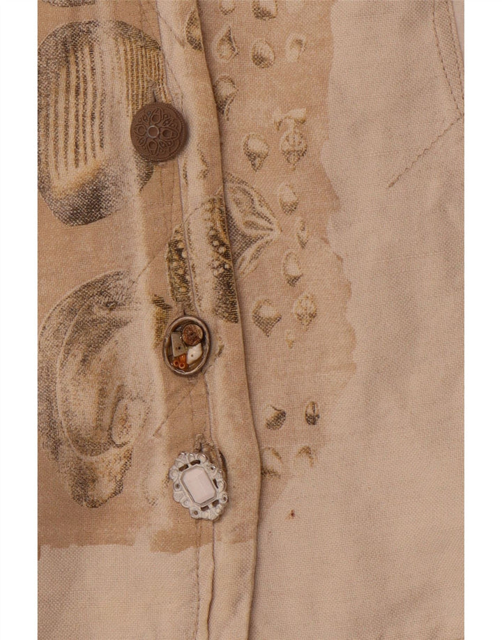 ELISA CAVALETTI Женский пиджак с рукавом 3/4 UK 14, большой бежевый