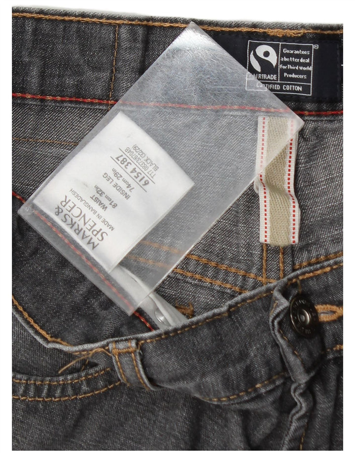 Мужские прямые джинсы Marks & Spencer Blue Harbour W32 L29, серый хлопок