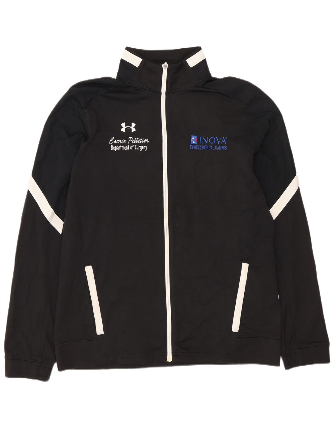 Мужской спортивный костюм с графическим рисунком Under Armour, верхняя куртка, средний черный полиэстер