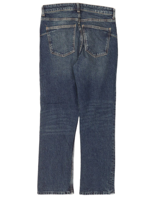 Женские прямые джинсы Zara EU 40 Medium W30 L28 Темно-синие