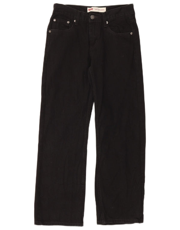 Прямые джинсы свободного кроя Levi's Girls 550 13–14 лет W27 L27, черные