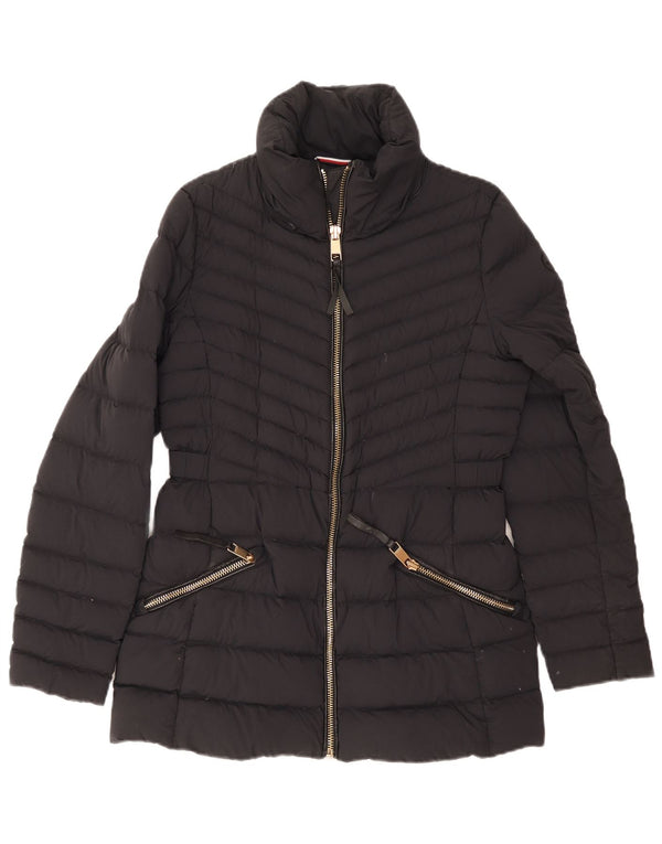Женская стеганая куртка Tommy Hilfiger UK 12, средний темно-синий, полиамид