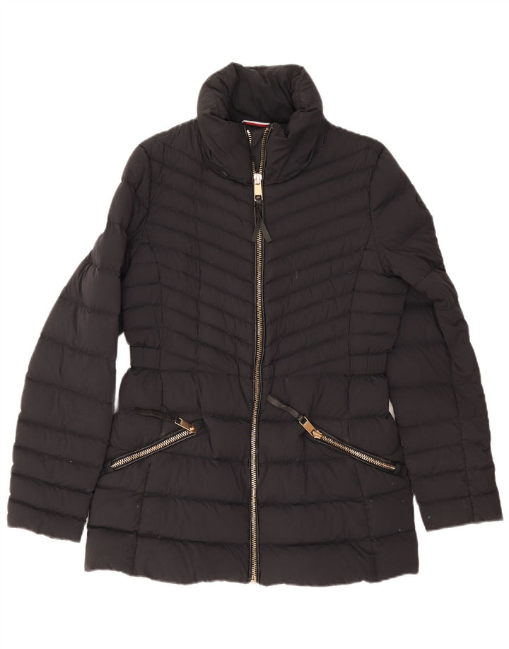 Женская стеганая куртка Tommy Hilfiger UK 12, средний темно-синий, полиамид
