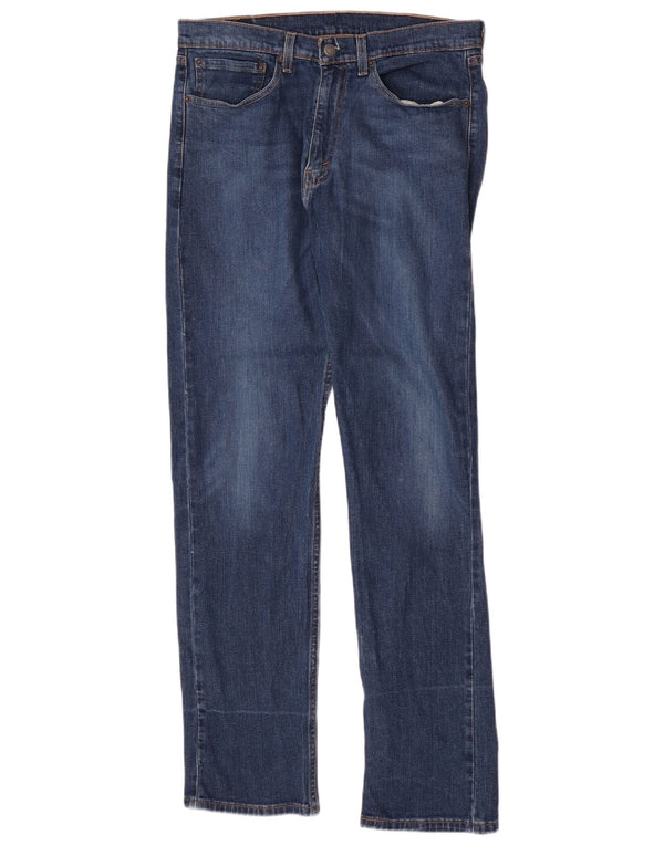 Мужские прямые джинсы Levi's 505 W34 L34 синие, хлопок