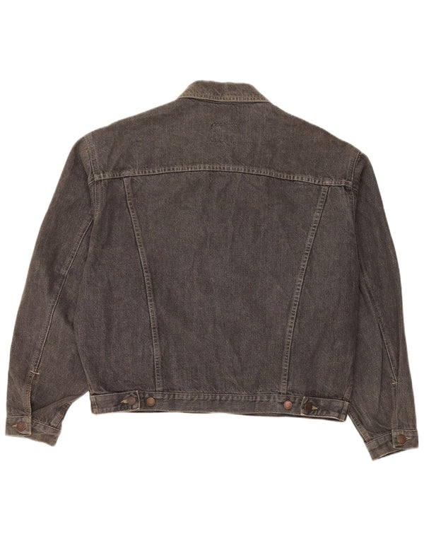 Мужская джинсовая куртка оверсайз Benetton IT 46 Small Grey Cotton