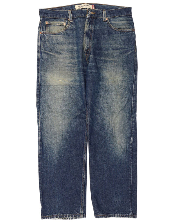 Мужские прямые джинсы Levi's 505 стандартного кроя W36 L30 синие, хлопок