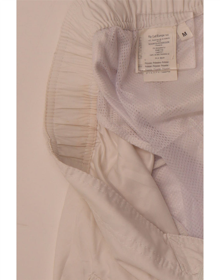 Мужские шорты для плавания RIP CURL с рисунком, средний размер, белый полиэстер с цветными блоками